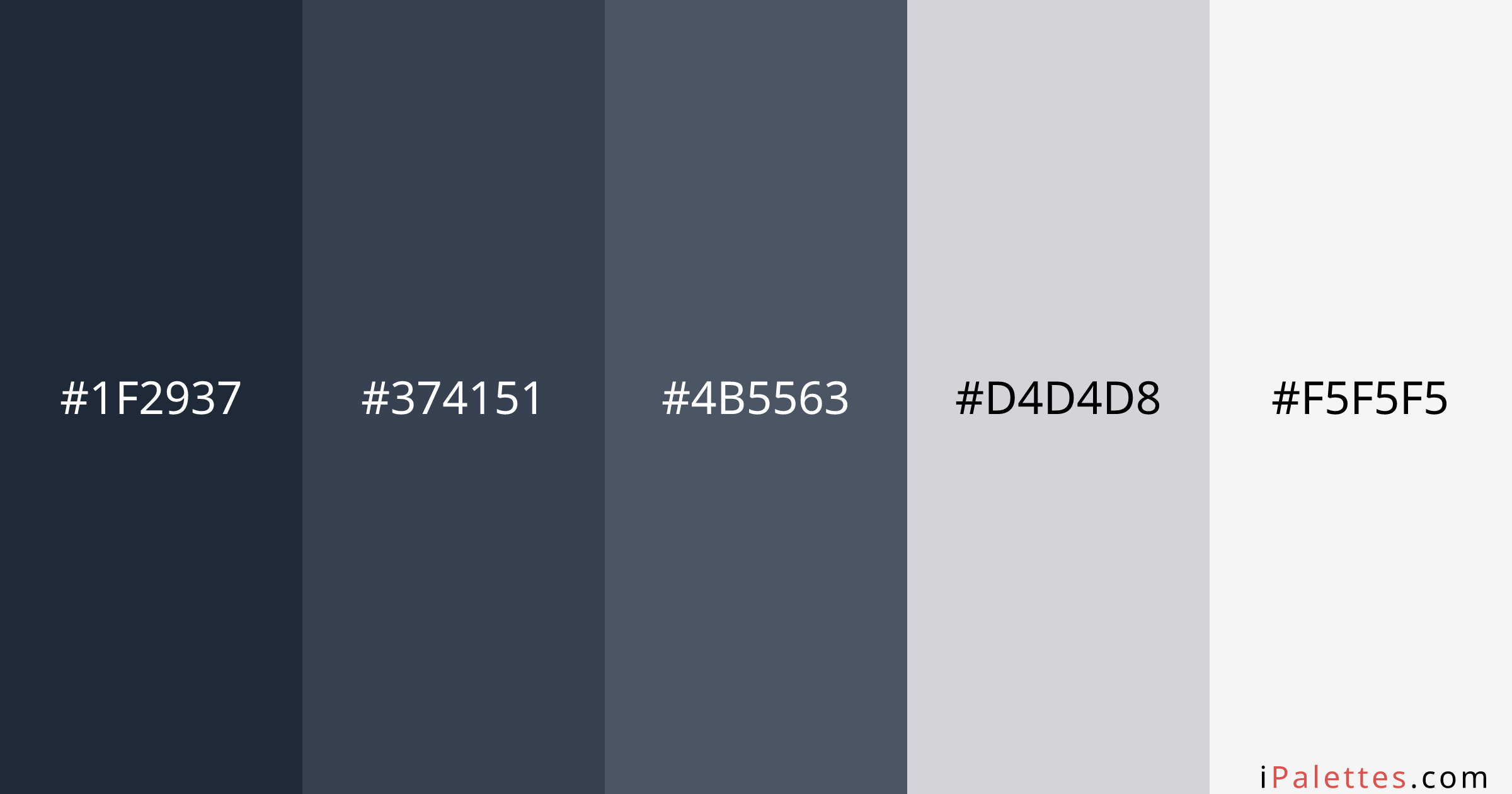 Le corbusier Color Palette and colors #1F2937 #374151 #4B5563 #D4D4D8 # ...