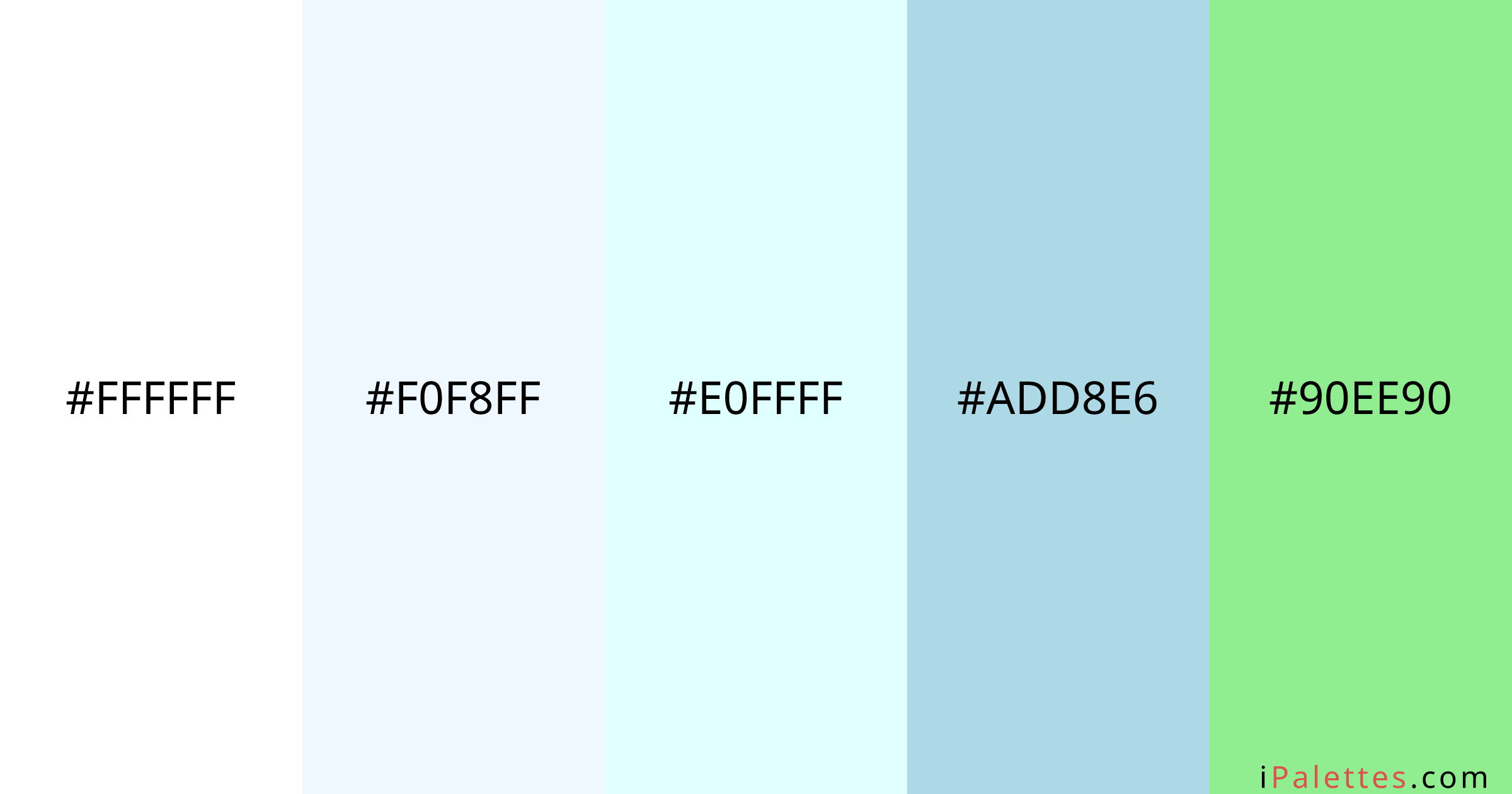 Healthcare Color Palette and colors #FFFFFF #F0F8FF #E0FFFF #ADD8E6 ...