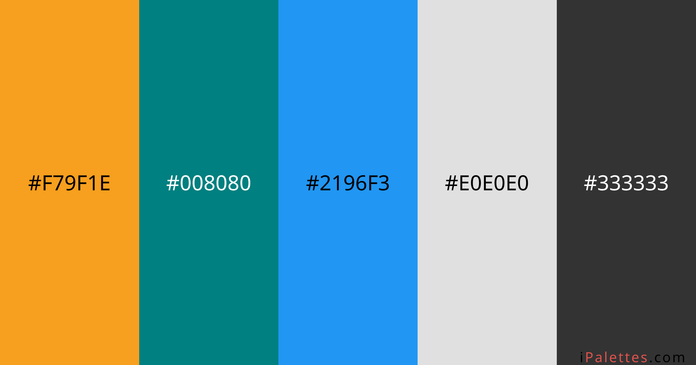 Fitness brand bettermove Color Palette and colors #f79f1e #008080 ...